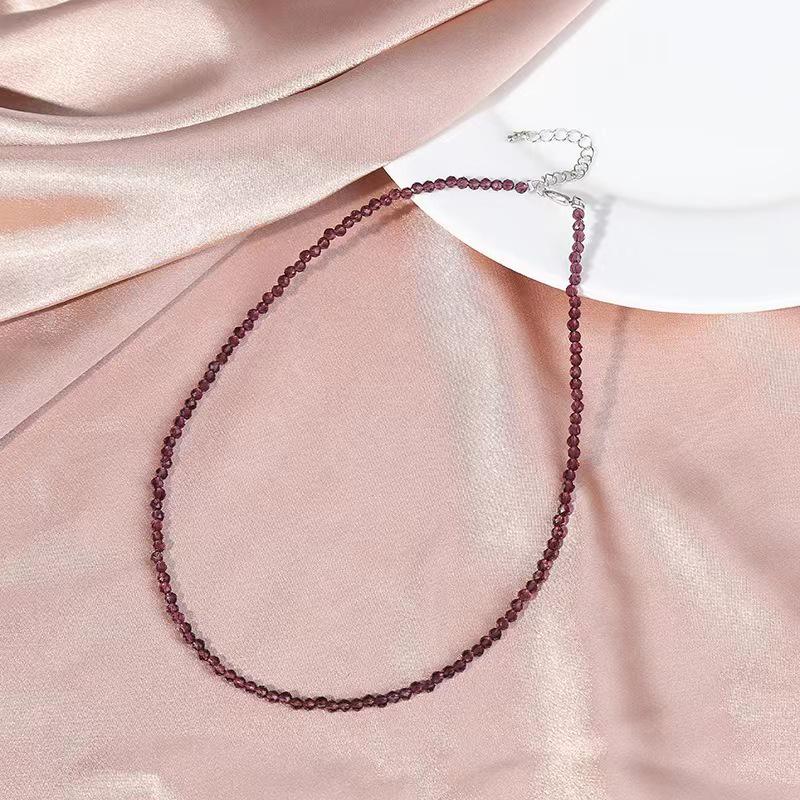 Vícebarevný spinelový náhrdelník pro ženy - Přírodní kámen Křišťálový choker Šperky Personalizované šperky