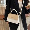 Spring new high-end texture trendy fashion portable small square bag niche versatile commuter messenger bag