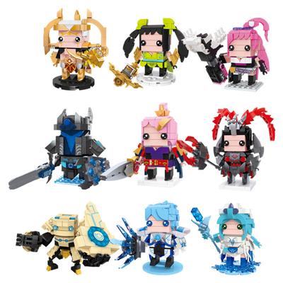 Honor Of Kings Building Blocks Toys Plastic Small Particles Diy Game Figures Assembled Building