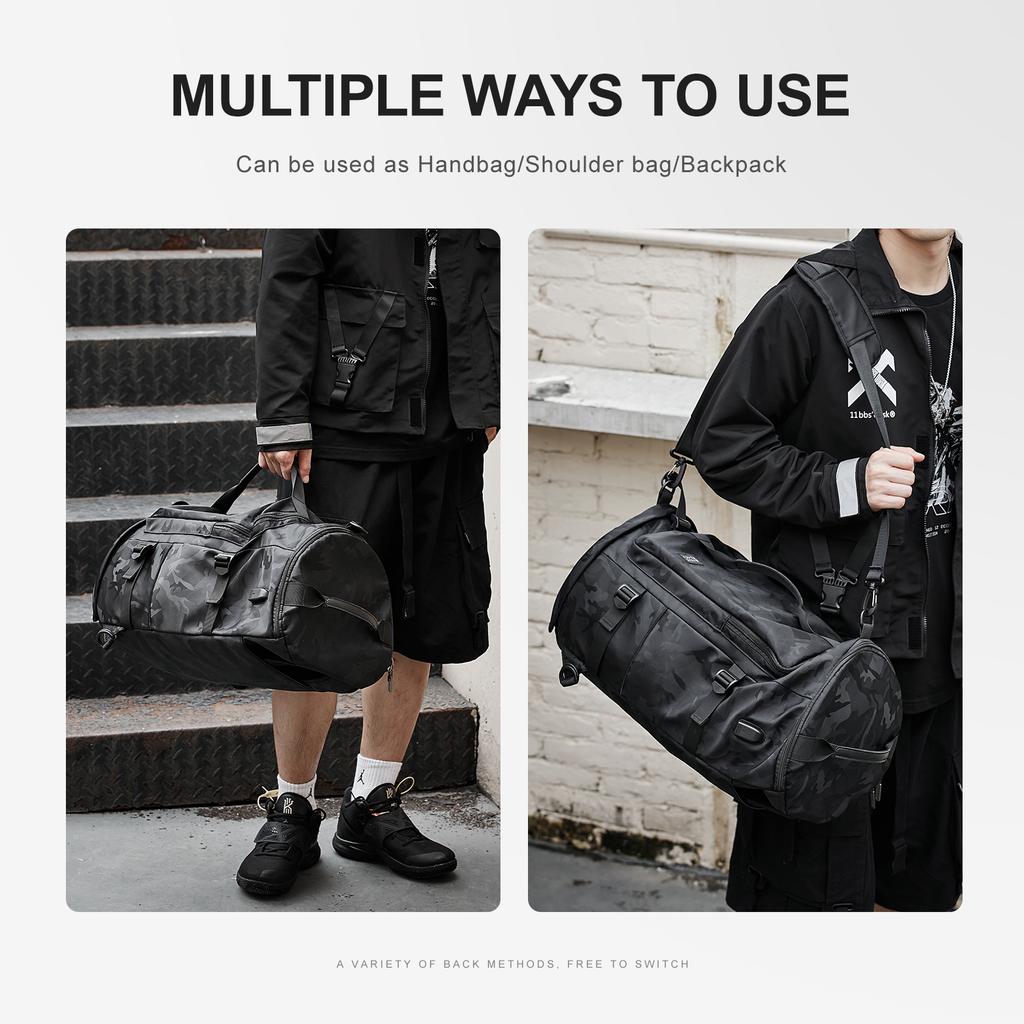 Reisetasche, Rucksack, Ball, Sporttasche für Männer und Frauen, Gepäck, Sport-Basketball-Rucksack mit Schuhfach, lässiger Reiserucksack