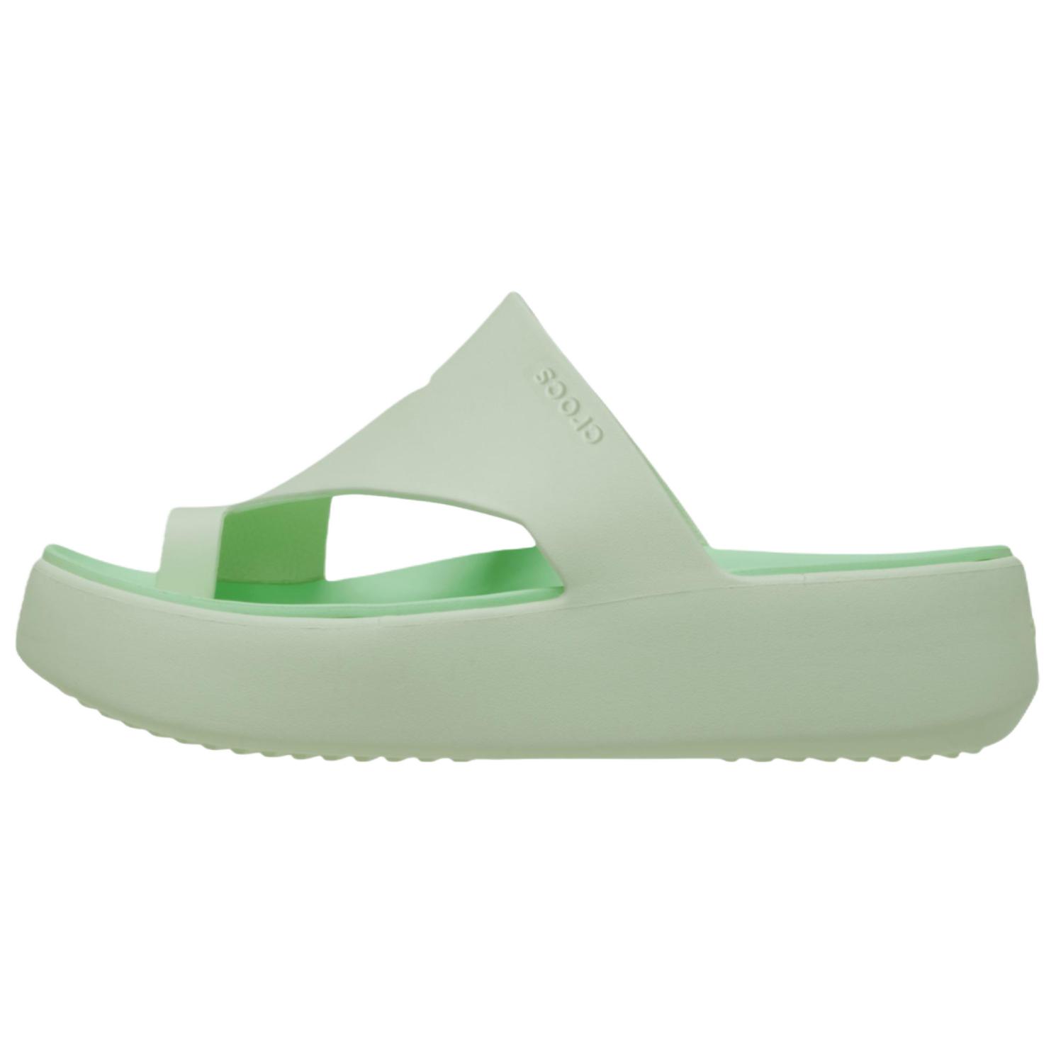 Crocs Getaway Womens Simple Comfortable Flip Flops Women footwear Green 210834-3YH 34-35 4990₽