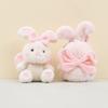 Adorable Plush Bunny Keychain With Bow Cute Rabbit Doll Bag Charm Soft Toy 17cm