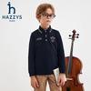 HAZZYS Boys' Knitted Embroidered Polo Long Sleeve Shirt