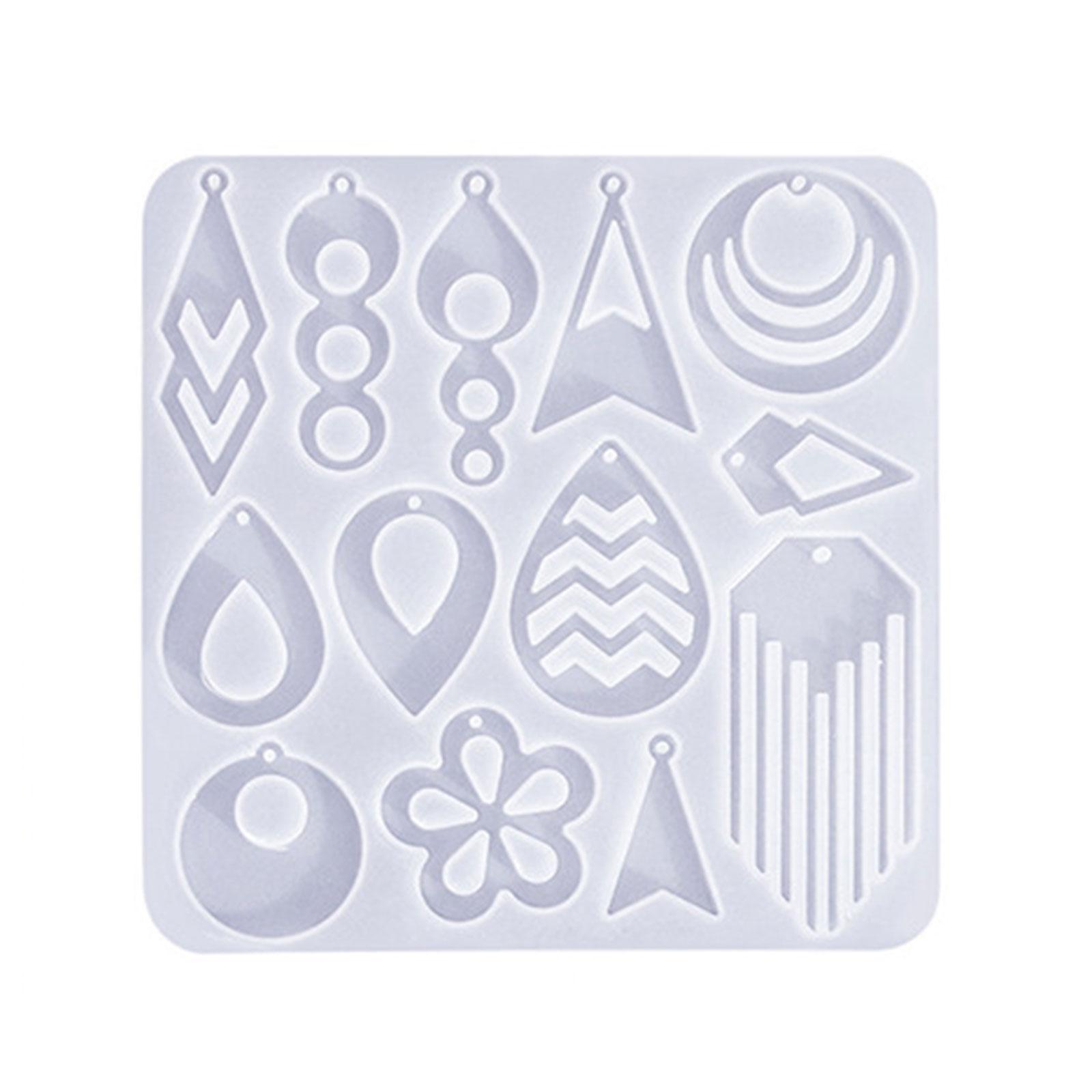 

Геометрическая силиконовая форма Выдолбленные формы для сережек Формы для изготовления ювелирных изделий Силиконовые формы Идеальный подарок для мастеров 2