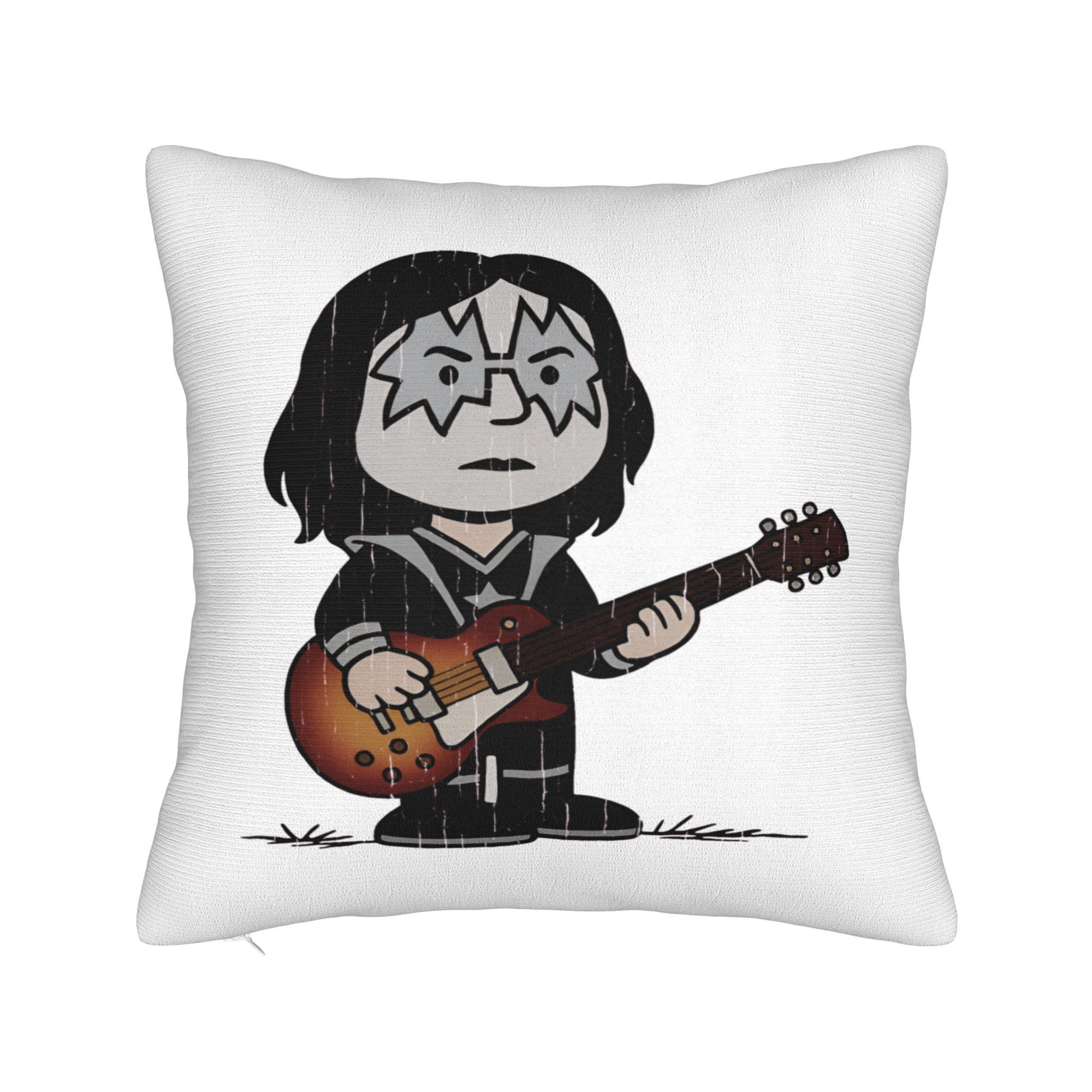

Remebering Ace Frehleys 1951-2025 Pillowcases Cute Funny Pillow Case For Sofa Car Home Decor Soft Pillow Cover 12x12Inch