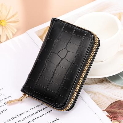Casual Wallet Multi-Slot Card Holder Zipper Coin Purse Small Clutch PU Money Bag Purse Cardholder Wallets for Men and Women
