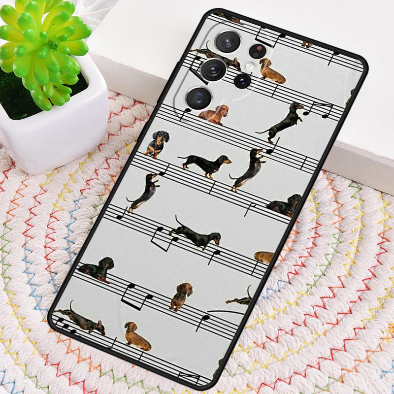 Dachshund Cute Dog Puppy Phone Case for Samsung Galaxy note 10 pro S26 Ultra S23 S24 FE S25 S21 S22 PLUS shockproof Cove