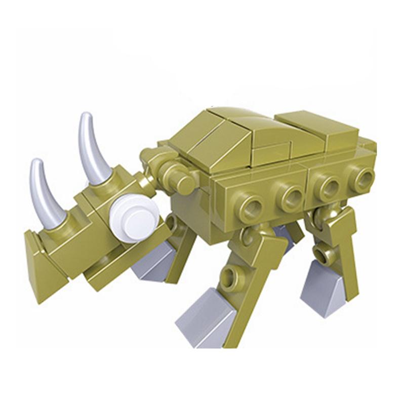 MOC Animals Figures Cute Small Giraffes Rhinoceroses Cows Construction Bricks Playthings ideal for Kids Friends Christmas Toy Children Gifts