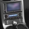 6Pcs For Chevrolet Corvette C6 2005-07 Carbon Fiber Central Console Cover Trim
