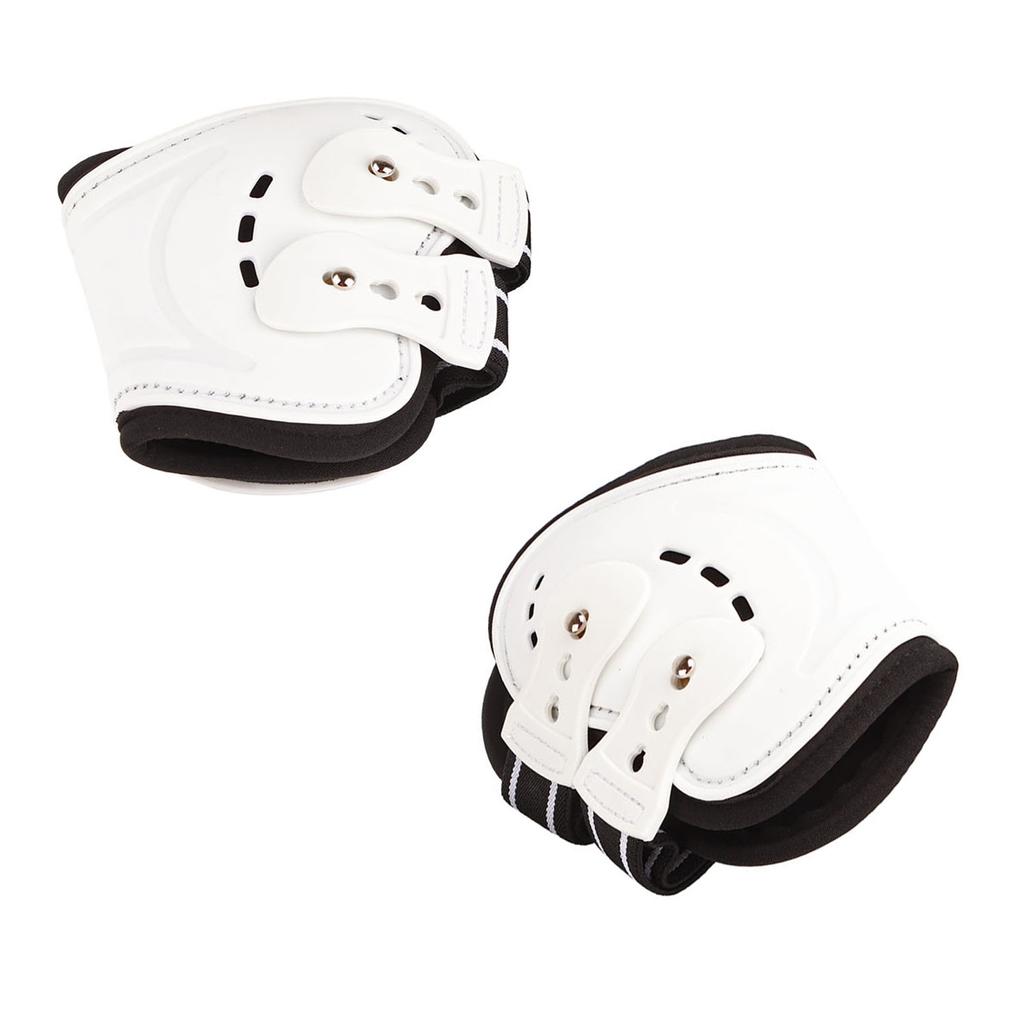 Horse Fetlock Boots Impact Resistant Breathable Horse Hind Leg Boots for Horse Protective Equipment White