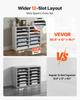 VEVOR Literature Organizers, 12 Compartments Office Mailbox with Adjustable Shelves, Wood Literature Sorter 51.8 X 30.5 X 40.9 Cm for Office, Home