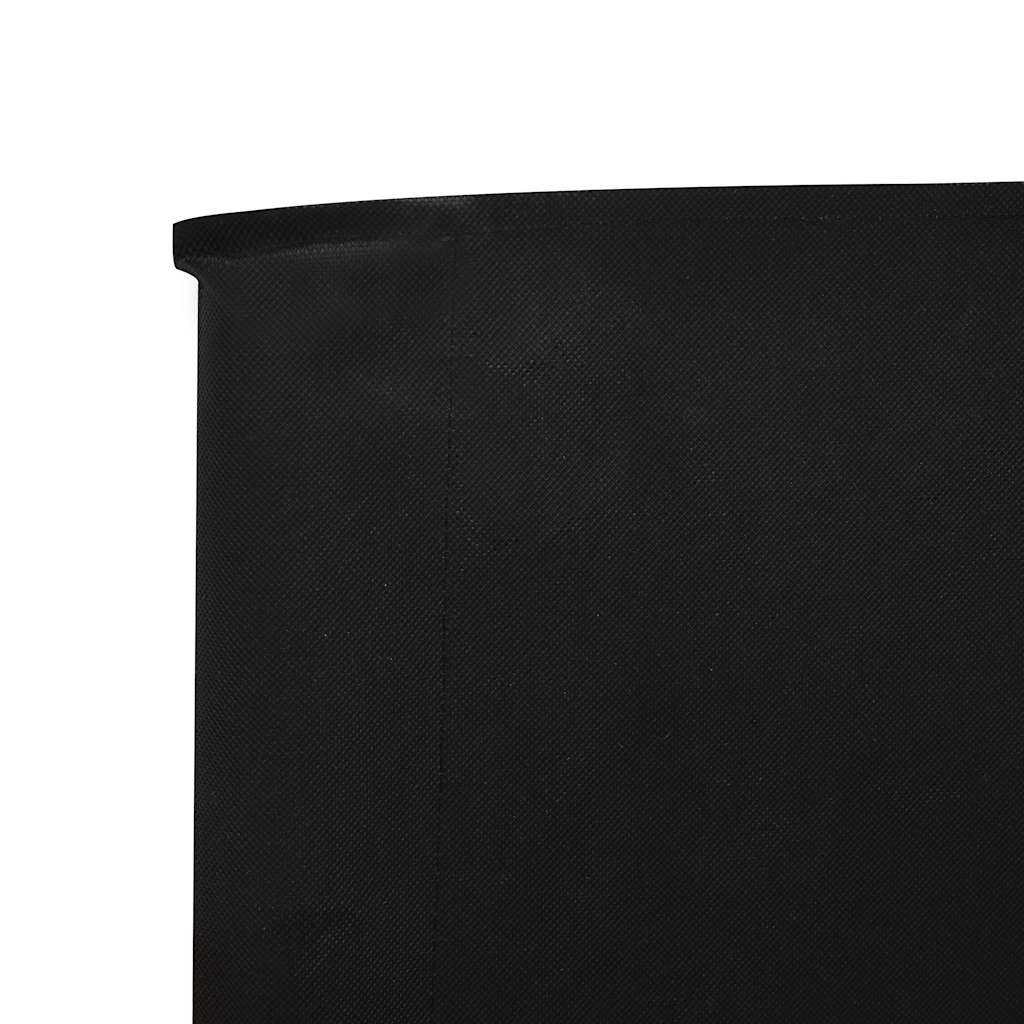 9 Piece Windscreen Mesh 1200 X 160 Cm Black