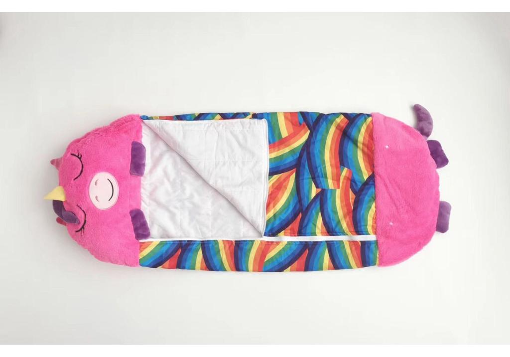 Unicorn Pajamas & Sleeping Bag: Plush Pet Pillow & Anti-Kick Nap Blanket for Kids