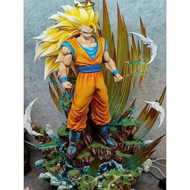 Dragon Ball 42cm  Z Son Goku Ssj3 Figure Super Saiyan 3 Goku Action Figures  Gk Statue Collection Model Toys For Children Gifts
