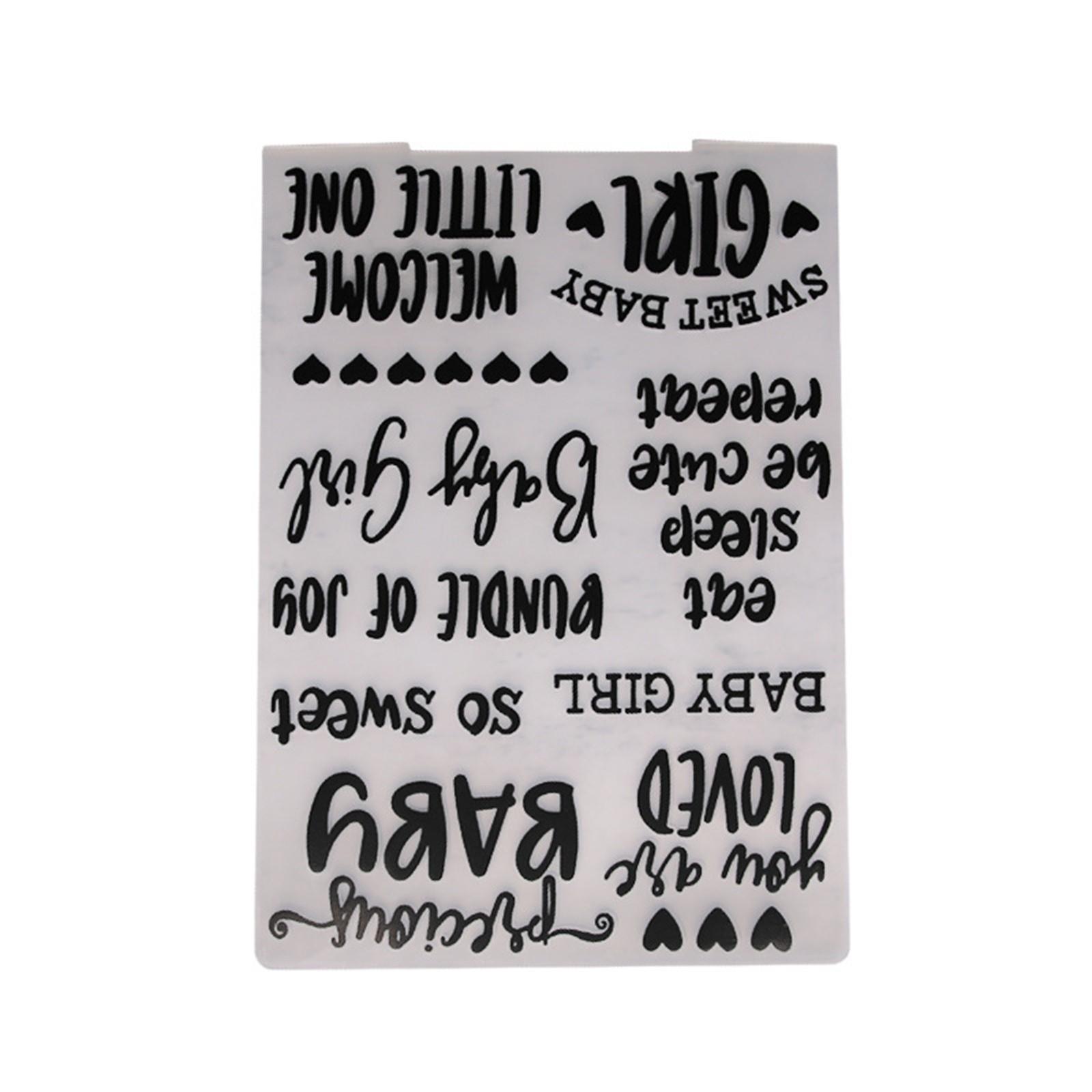 

Новейшая 3D-папка для тиснения, прозрачные пластиковые пластины для тиснения, дизайн для DIY-штампов для резки бумаги, скрапбукинга 10,5x14,5 см One Size