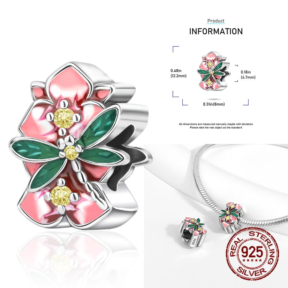 Měď Barevné Macešky Sedmikrásky Květiny Víla Elfové Motýl Přívěsek Korálek Vhodný pro Náramek Butik Sladěný Dárek