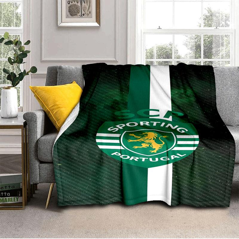 Ruge Leao Sporting Portugal's Pride Blanket Suitable for Sofas, Beds, Offices, And Camping - Perfect Gift for Halloween Christmas