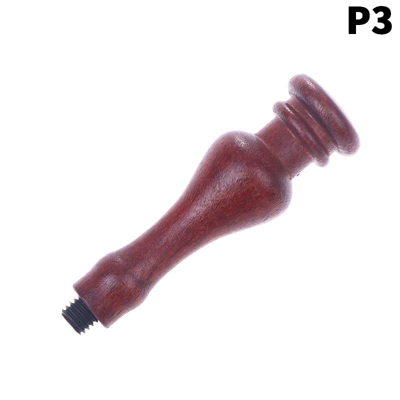 1Pc Portable Mini Diy Seal Tool Retro Pearwood Handle Wax Sealing Stamps Handle Wood Handle Wax Seal Stamp Accessories