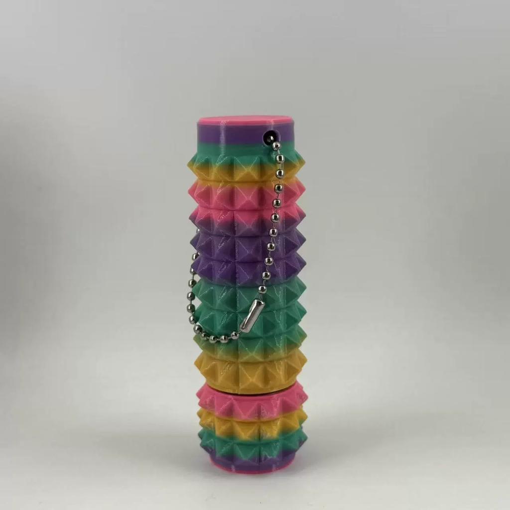 Little Ouchies Fidget Spiky Sensory Toys Color Stress Relief Grippie Stim Keychain Stimming Positive Gift 3D Carry Mini Lightweight Portable Cute