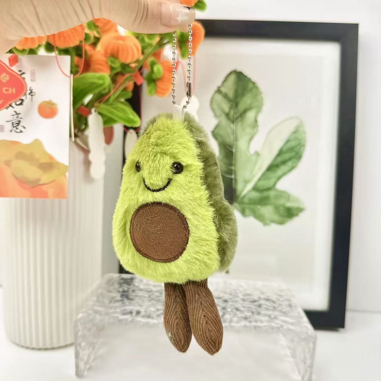 

Креативные овощи Забавное выражение Лук Имбирь Чеснок Фруктовое растение Плюшевый кулон Брелок Кукла Avocado