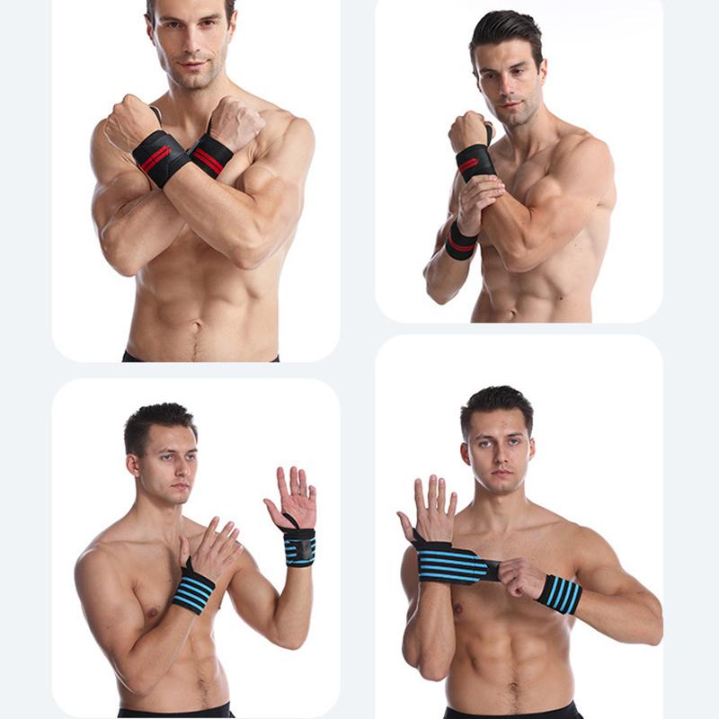 1 stk. Armbånd Håndledsstøtte Strop Ekstra Styrke Vægtløftning Håndledsbind Bandage Fitness Gym Træning Sportsbandage