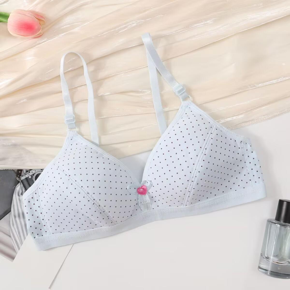 

10-14 лет бюстгальтер для девочек-подростков бюстгальтер на бретельках из хлопка без косточек тонкое нижнее белье с подкладкой one size