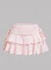 European Y2K Low-Waist Pleated Sports Skirt with Lace-up Design
