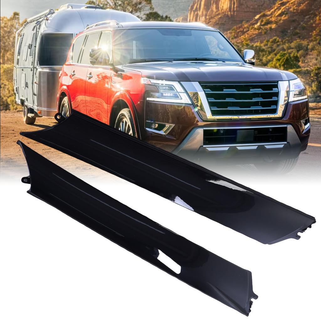 A Pillar Trim Moulding Set 76836-6JR0A Left Right Front   Pillar Trim Panel Replacement for   QX56 2011-2013