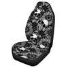 Car Seat Cover Four Seasons Universal Halloween Skull Print Decoration Car Seat Cover Front Row
