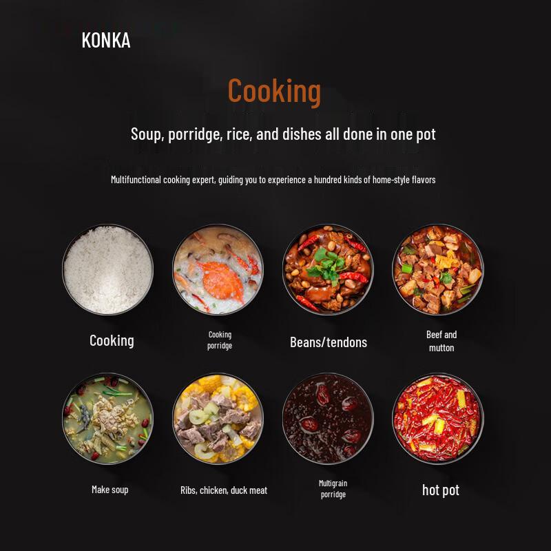 KONKA 5L Smart Electric Pressure Cooker CN Plug (adapter Included)