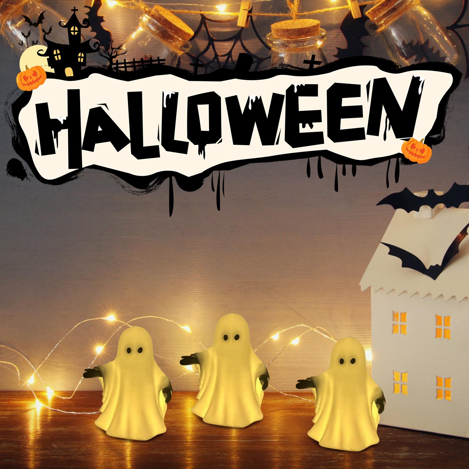 

Halloween Night Light Ornaments Simulation Night Decoration Halloween Party Gift Bookcase Indoor Figurine Lighting One Size белый
