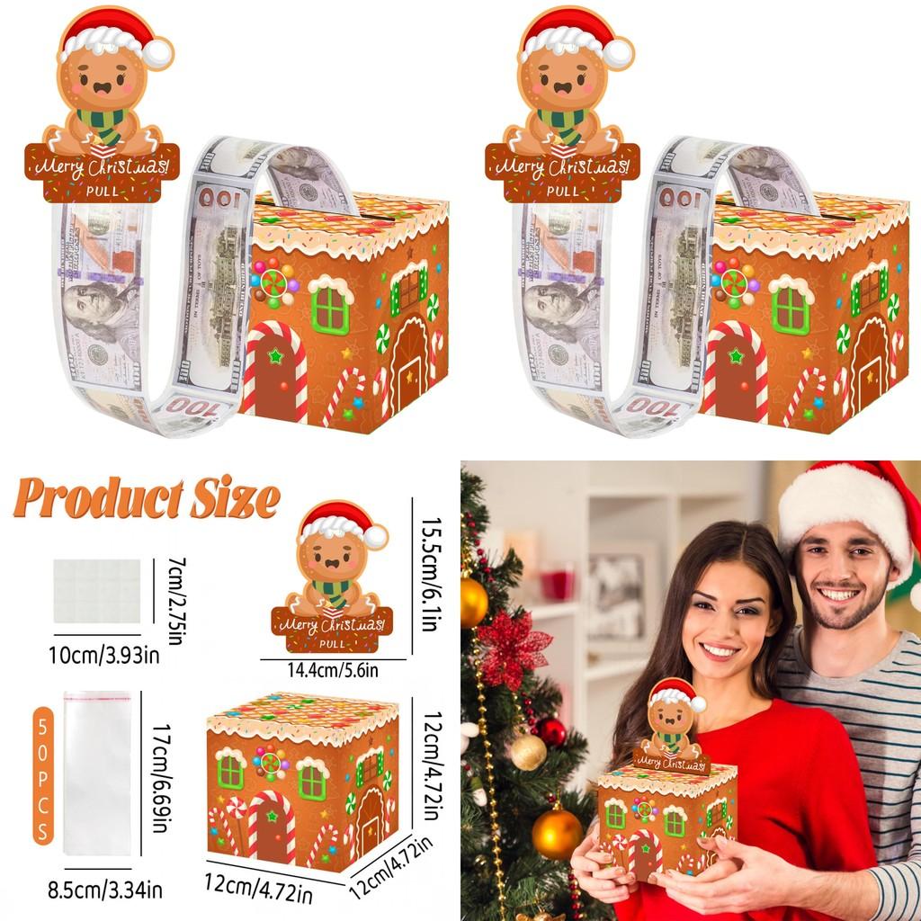 Gingerbread Christmas Festive House Wrapping Box Paper Material Occasion Special