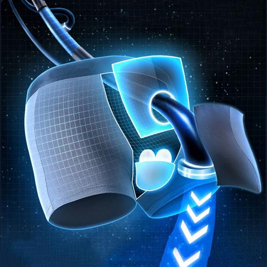 Sexy Men Mesh Underwear Ice Silk Mid-rise Shorts Panties U Convex Pouch Separation Ultra Thin Breathable Shorts Underpants