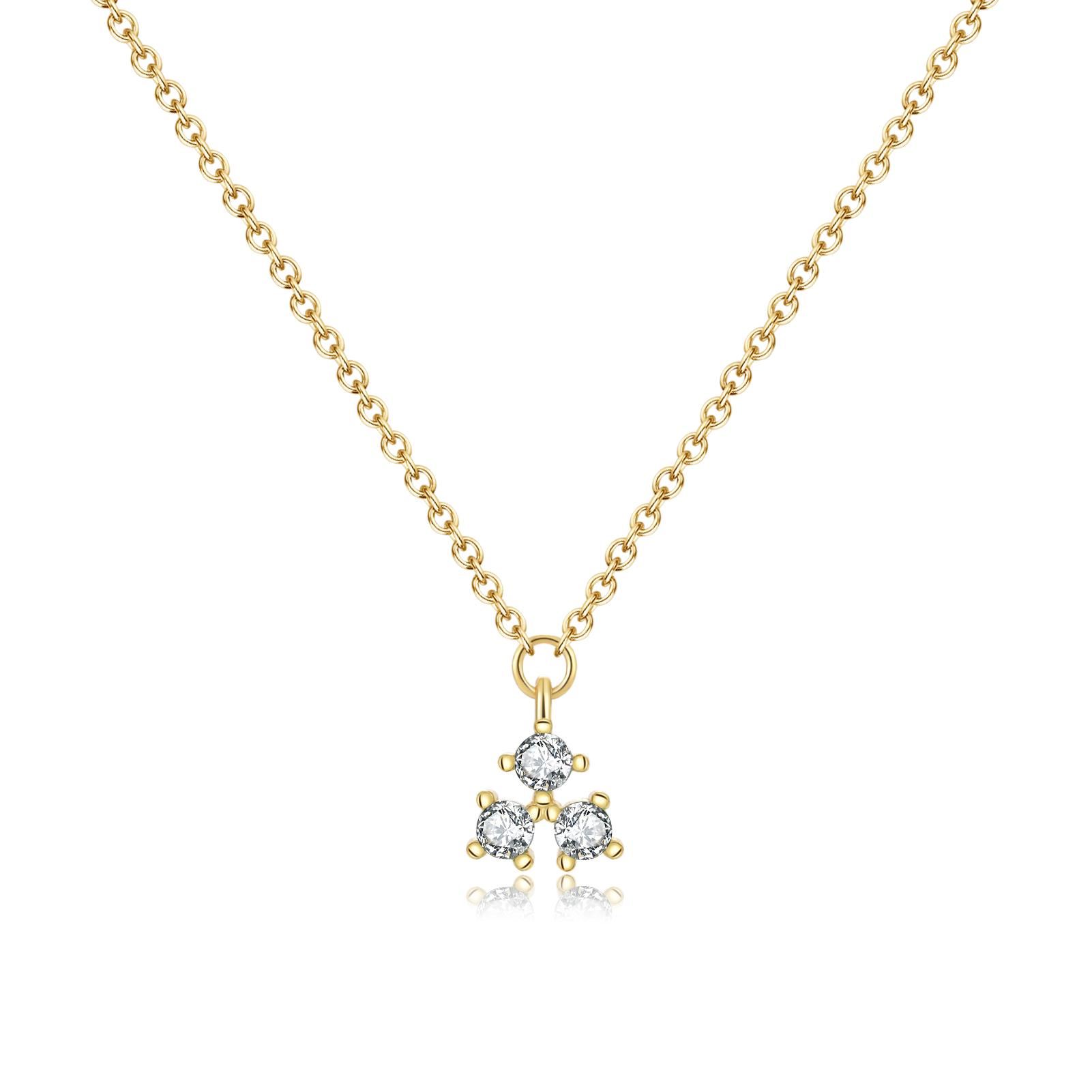 

ANDYWEN, стерлинговое серебро 925 пробы, красочные три циркона, кулон-цепочка, ожерелье, роскошный циркон, модные украшения с фианитом для женщин, прекрасный подарок M