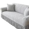 New All Season All Inclusive Sofa Cover for Three or Four People Living Room  Elastic Fabric Straight Row Footrest Proof Cover