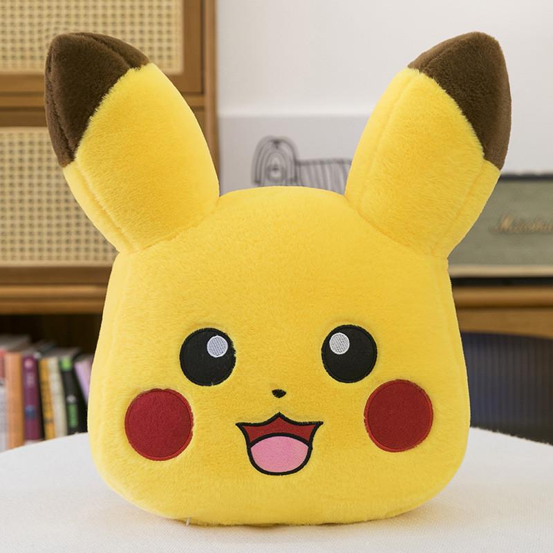 Plush Pikachu Toy Short Velvet Cute Cartoon Dual Faces Gift Children