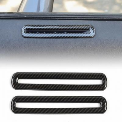 Car Door Air Condition Outlet Vent Trim for Dodge Challenger 2015+ Carbon Fiber