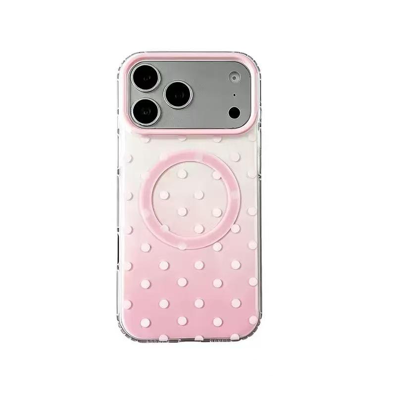 Sweet Color Block Polka Dot iPhone 17 Pro Max Magnetic Case