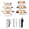 Adjustable Rat Harness and Leash Set Leather 3 Sizes Vests Reptile Harness Kit Anti-Bite Chest Strap Comfortable