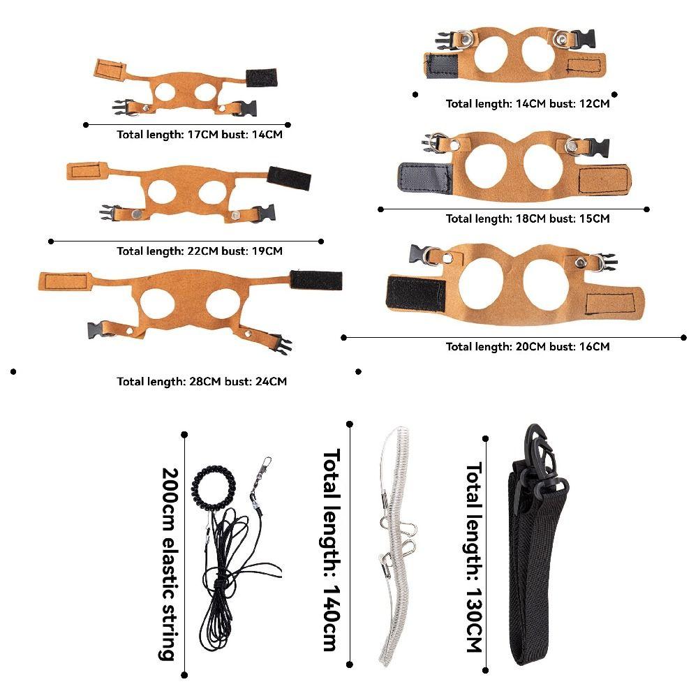 Adjustable Rat Harness and Leash Set Leather 3 Sizes Vests Reptile Harness Kit Anti-Bite Chest Strap Comfortable