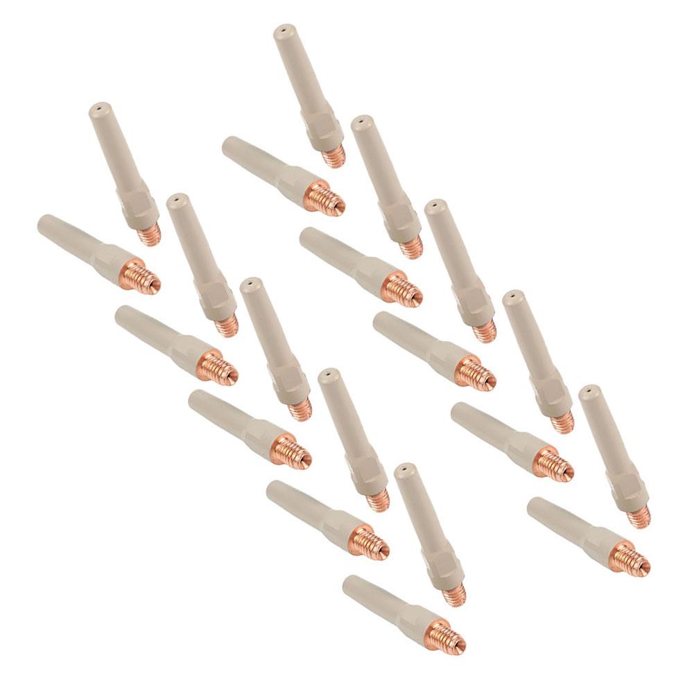 20PCS Non-Stick Coating Welding Tips Welding Torch Accessory For 15AK 45*1.2mm Suitable For Professional Welding Personnel