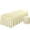 Square Head Quilted Thicken Beauty Salon Lash Massage Table Bed Skirt Mattress Cover SPA Treatment with Face Breath Hole Sheet