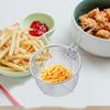 1Pcs Stainless Steel Fryer Strainer Basket Foldable for Easy Storage High Heat Conductivity Suitable for Frying Chicken Fish