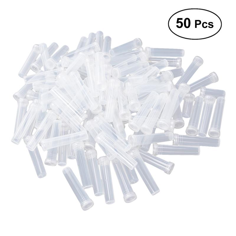 50pcs 25/ Nutrition Flower Water Container Vase Plastic Tube Transparent Water Flower Water Container Vase Tube Flower