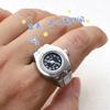 Ring Watch New  Selling Creative Alloy Shell Finger Circular Dial Couple Men And Women