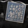 Silicone Nail Art Mold Accessory Mold Nail Decorative Mold Sea Theme Silicone Texture Perfect for Various Nail Types