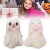 Tabletop Ghost Decoration Pink Bubble Gum Ghost Figurine Whimsical Halloween Tabletop Ornament for Home Office Decor for Shelf