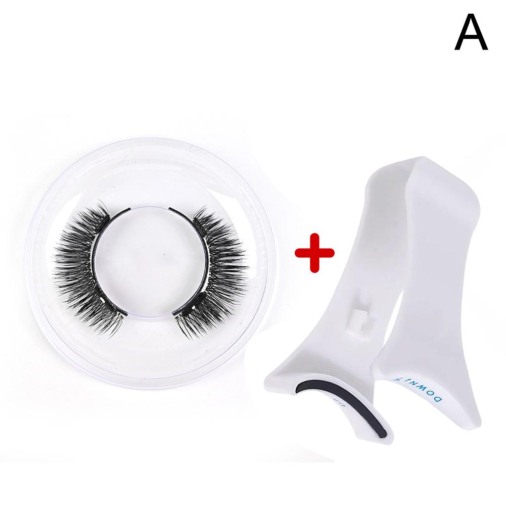 3D Magnetic Eyelashes Handmade Natural Magnetic False Eyelashes Reusable Magnetic Eyelashes Tweezers Set
