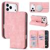 Wireless Charging For Magsafe Wallet Flip Case For iPhone 17 Pro Max 12 13 14 Plus 15 16 Pro Retro Leather Card Slots Book Cover