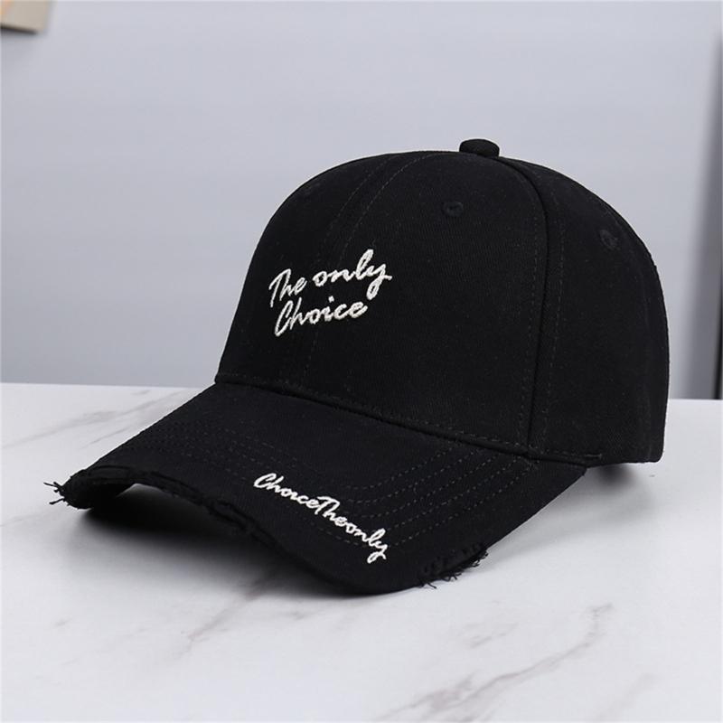 Adjustable Cotton Baseball Cap With Embroidery Letter Design For Men And Women Sun Protections Outdoor Activity